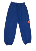 Greedy Unit Blue Flame Graffiti Sweatpants