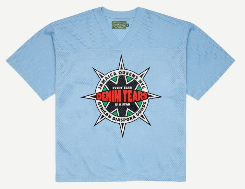 Denim Tears Light Blue Every Star Football Jersey