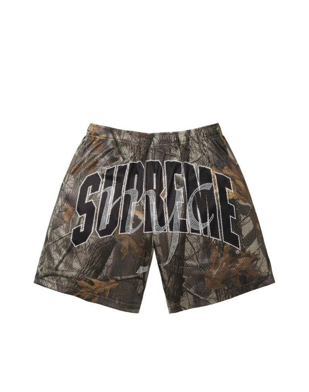 Supreme Rhinestone Mesh Short Realtree Hardwoods Camo