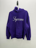 Supreme cursive purple Hoodie STEALS(Pre-Owned)