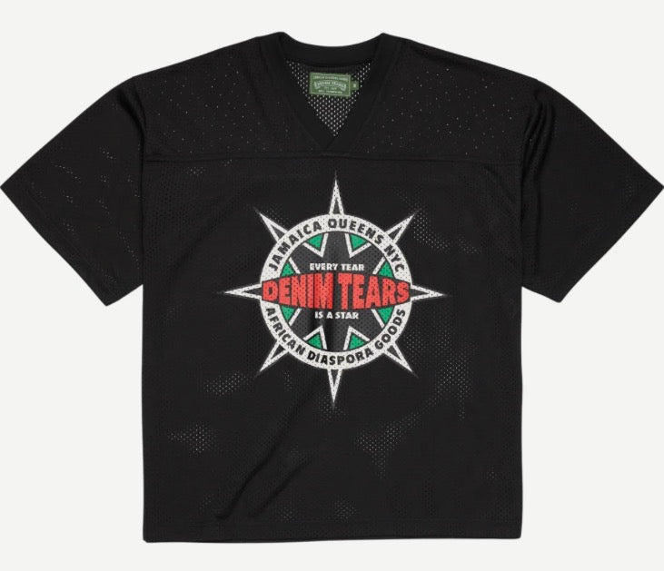 Denim Tears Black Every Star Football Jersey