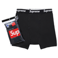 Supreme/ Hanes Boxer Briefs Black (4pk)