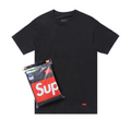 Supreme/ Hanes tagless Tee Black (3pk)